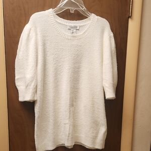 Rachel Zoe Soft White Crew Neck Sweater